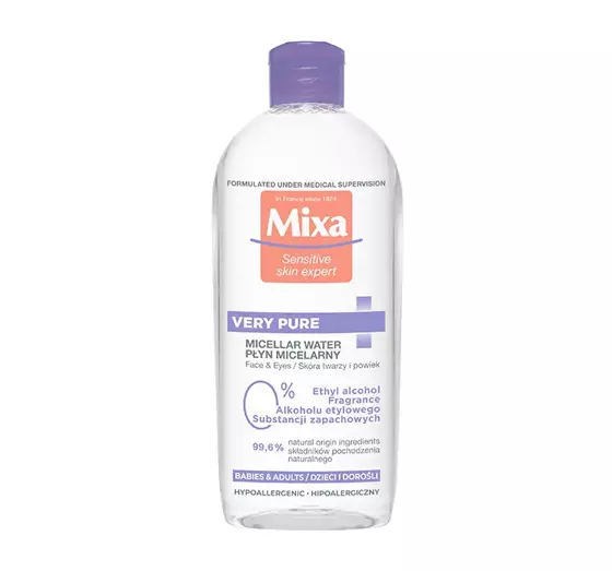 MIXA VERY PURE MIZELLARE GESICHTS- UND AUGENWASSER FÜR ERWACHSENE UND KINDER