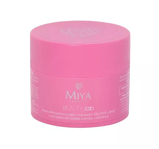 MIYA COSMETICS BEAUTY.LAB PEELING-GESICHTSMASKE MIT AHA- UND BHA- SÄUREN 50G