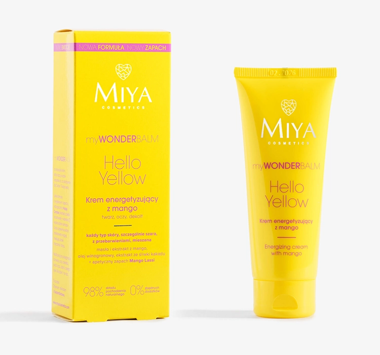 MIYA COSMETICS MYWONDERBALM HELLO YELLOW ENERGIESPENDENDE CREME MIT MANGO 75ML