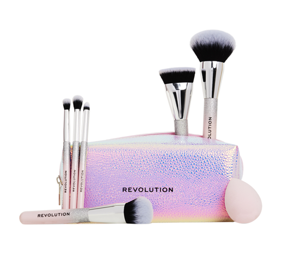 Makeup Revolution Glam Up Brush Schwamm + Make-up-Set