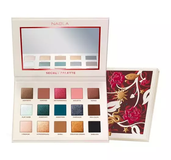 NABLA SECRET PALETTE EYESHADOW PALETTE 15 LIDSCHATTEN 13,1G