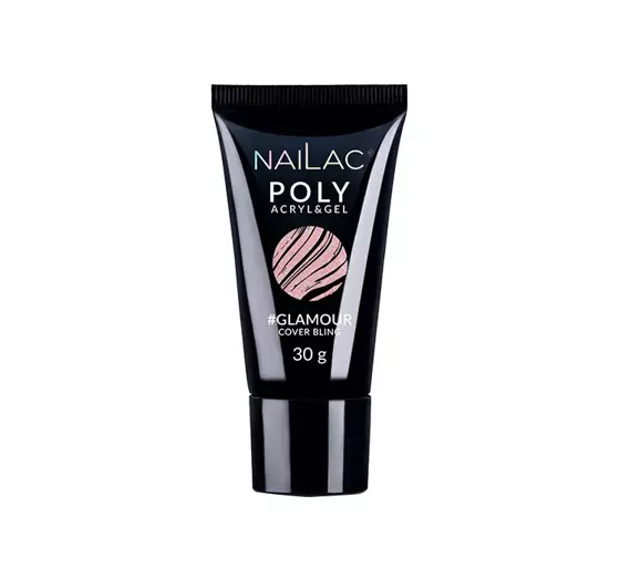 NAILAC POLY ACRYL & GEL #GLAMOUR COVER BLING 30G