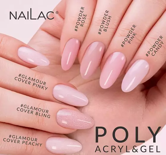 NAILAC POLY ACRYL & GEL #GLAMOUR COVER BLING 30G