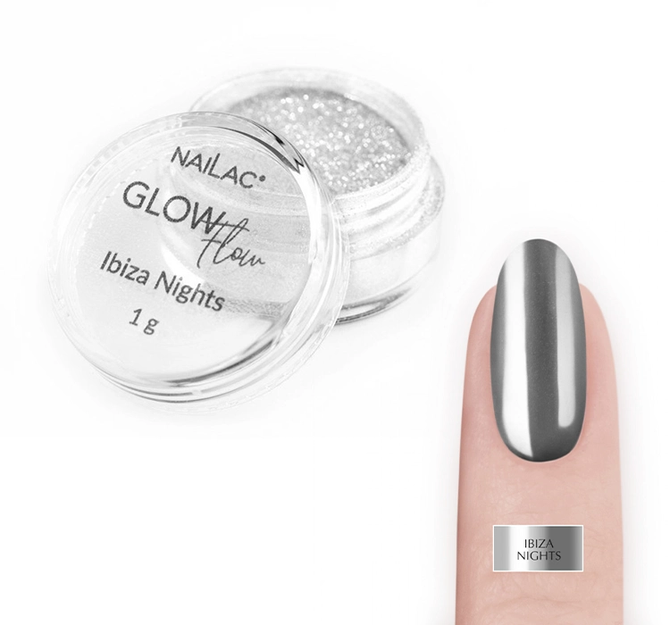 NAILAC SILBERNER NAGELSTAUB FÜR VERZIERUNGEN IBIZA NIGHTS 1G