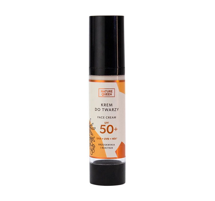 NATURE QUEEN GESICHTSCREME SPF50+ PFIRSICH SANDDORN 50ML