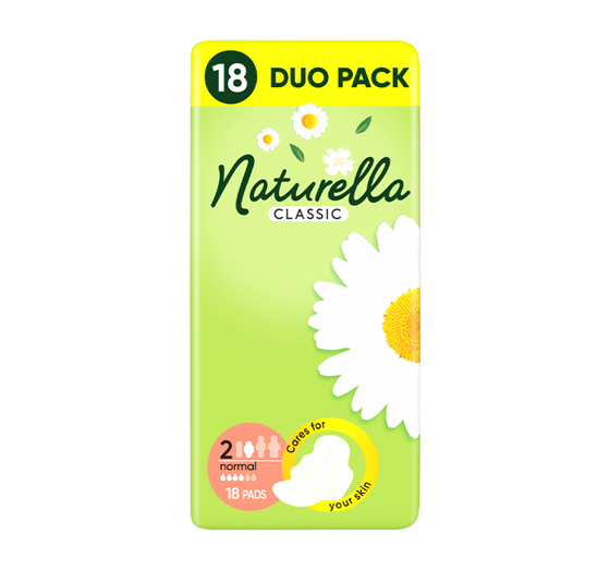 NATURELLA CLASSIC NORMAL HYGIENEBINDEN MIT FLÜGELN 18 STÜCK