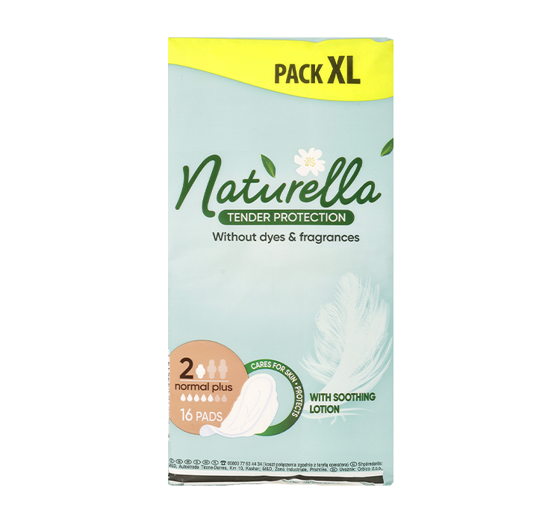 NATURELLA TENDER PROTECTION NORMAL PLUS HYGIENEBINDEN MIT FLÜGELN 16 STÜCK