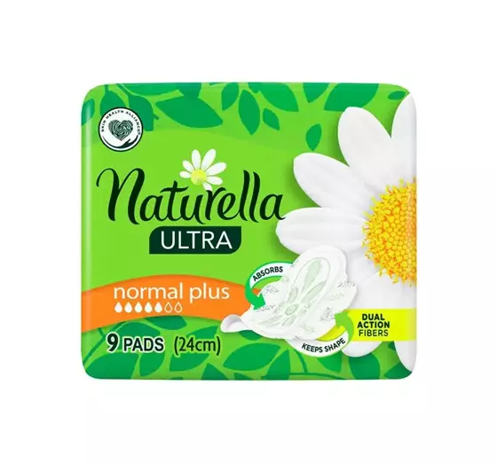 NATURELLA ULTRA NORMAL PLUS 24 CM HYGIENEBINDEN MIT FLÜGELN 9 STÜCK