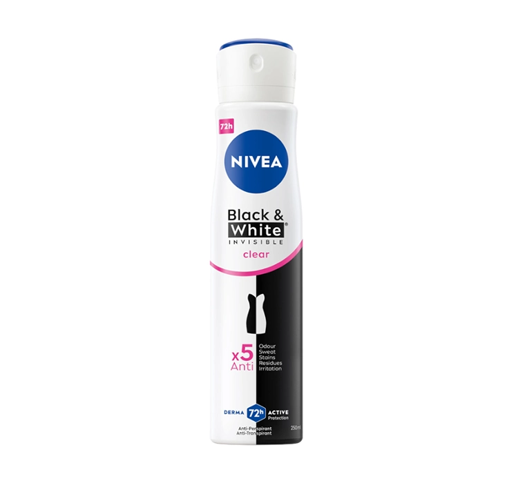 NIVEA BLACK WHITE CLEAR ANTITRANSPIRANT SPRAY 250ML