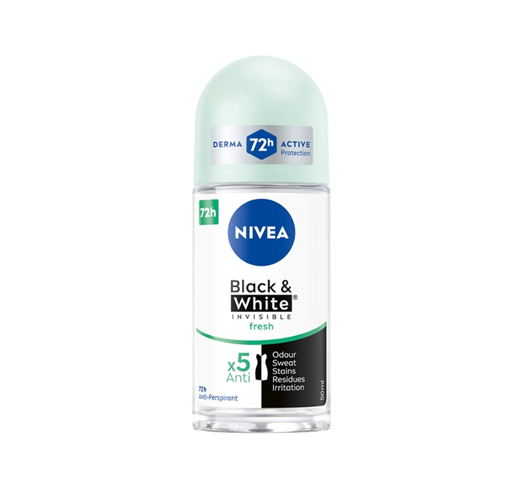 NIVEA BLACK&WHITE INVISIBLE FRESH ANTI TRANSPIRANT ROLL ON 50ML