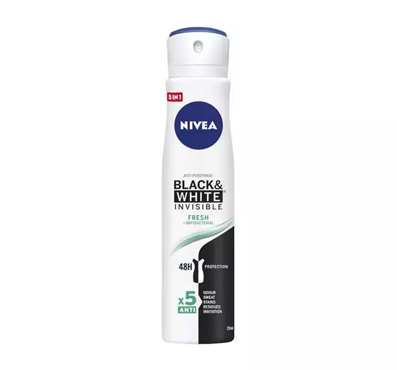 NIVEA BLACK&WHITE INVISIBLE FRESH ANTITRANSPIRANT SPRAY FÜR FRAUEN 250ML