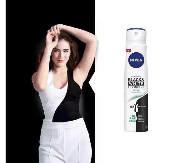 NIVEA BLACK&WHITE INVISIBLE FRESH ANTITRANSPIRANT SPRAY FÜR FRAUEN 250ML