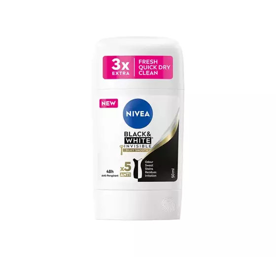 NIVEA BLACK & WHITE INVISIBLE SILKY SMOOTH ANTITRANSPIRANT IM STIFT 50ML