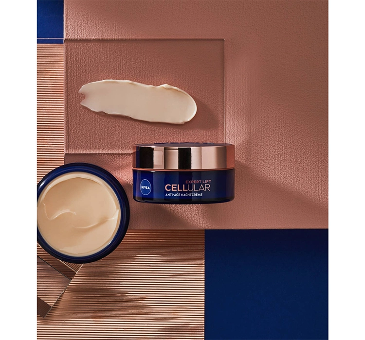 NIVEA CELLULAR EXPERT LIFT SET NACHTCREME + SERUM + TUCHMASKE + KOSMETIKTASCHE