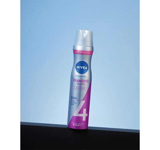 NIVEA DIAMOND GLOSS CARE SPRAY HAARLACK GLANZ UND PFLEGE 250 ML