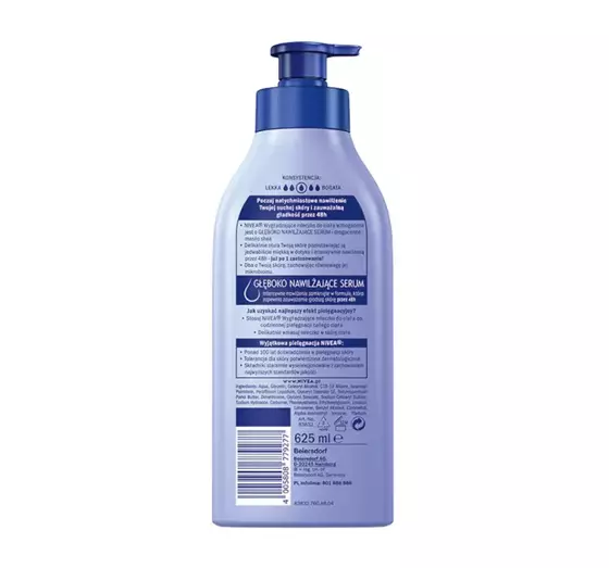 NIVEA GLÄTTENDE KÖRPERMILCH FÜR TROCKENE HAUHT MIT PUMPE 625ML