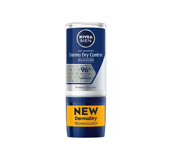 NIVEA MEN DERMA DRY CONTROL MAXIMUM ANTITRANSPIRANT ROLL ON FÜR MÄNNER 50ML