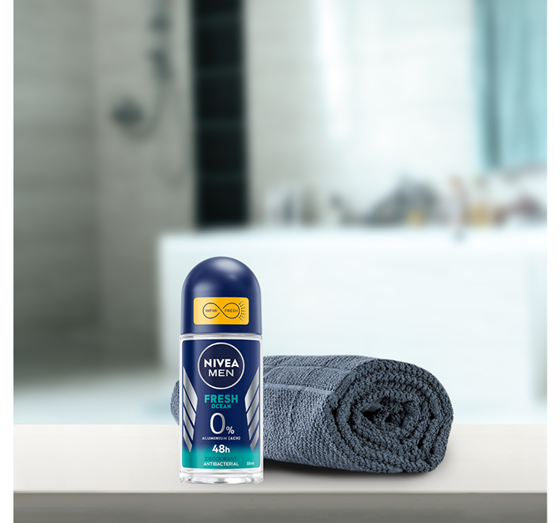 NIVEA MEN FRESH OCEAN DEODORANT ROLL ON 50ML