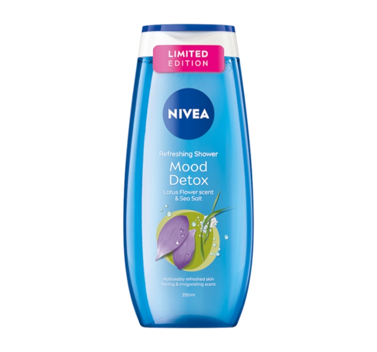 NIVEA MOOD DETOX DUSCHGEL LOTOSBLÜTE UND MEERESSALZ 250ML