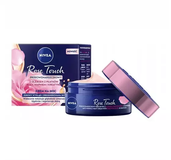 NIVEA ROSE TOUCH ANTI FALTEN NACHTCREME 50ML