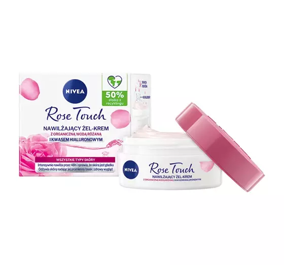 NIVEA ROSE TOUCH FEUCHTIGKEITSSPENDENDE GEL-CREME 50ML