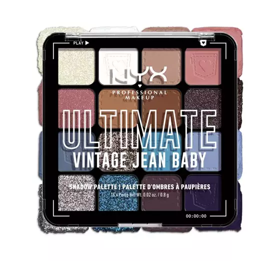 NYX PROFESSIONAL MAKEUP ULTIMATE LIDSCHATTENPALETTE VINTAGE JEAN BABY 12,8G