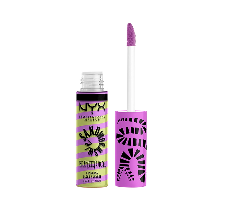 NYX Professional Make Up x Beetlejuice Sandworm Swirl Lip Gloss 02 Green + Purple 10ml 