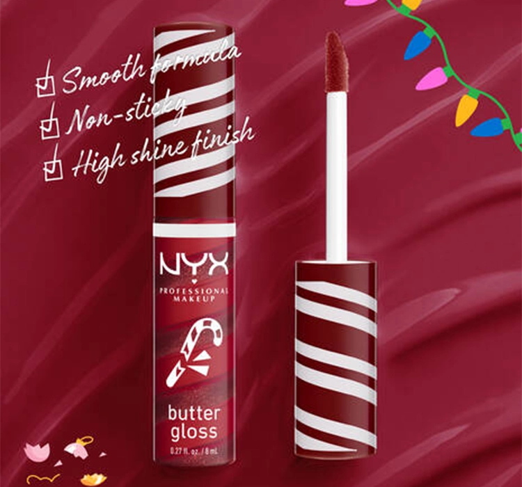 NYX Professional Makeup Butter Gloss Swirl Lipgloss 01 Peppermint Swirl 8ml