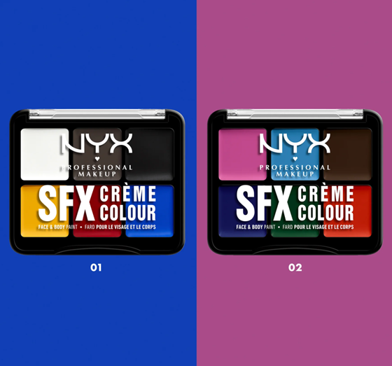 Nyx Professional Makeup SFX Face & Body Gesicht- und Körperfarben-Palette 01 Primary 6x1g