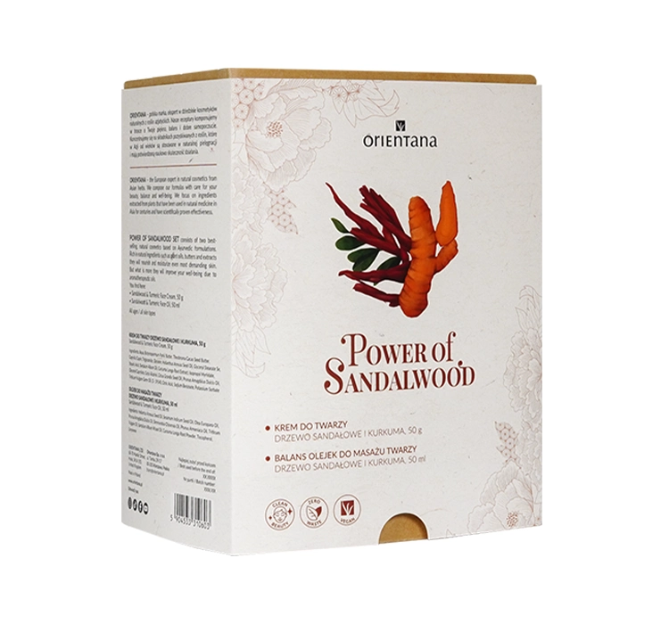 Orientana Power of Sandalwood Gesichtspflege-Set Creme + Massageöl