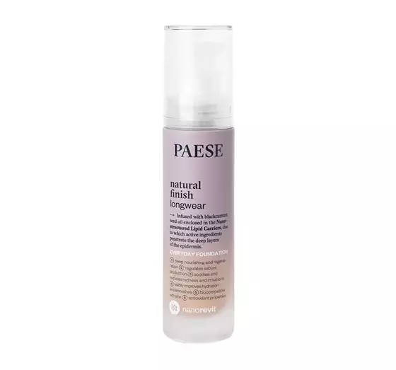 PAESE NANOREVIT LANGANHALTENDE FOUNDATION MIT NATÜRLICHEM FINISH 1,5 NUDE 30ML