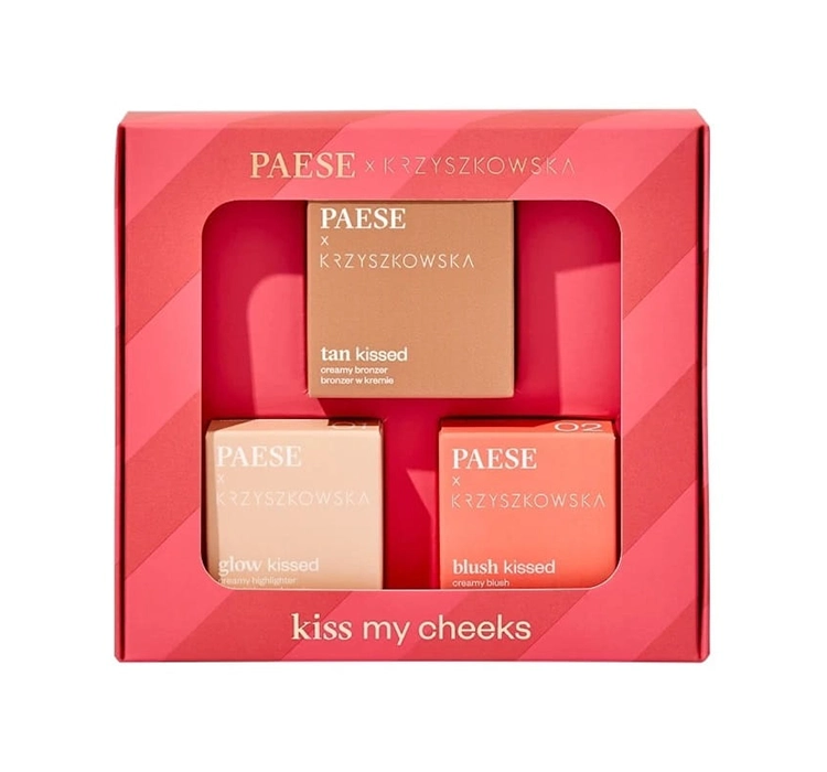 PAESE x KRZYSZKOWSKA KOSMETIKSET FÜR FEUCHTES GESICHTSKONTURIEREN KISS MY CHEEKS 02