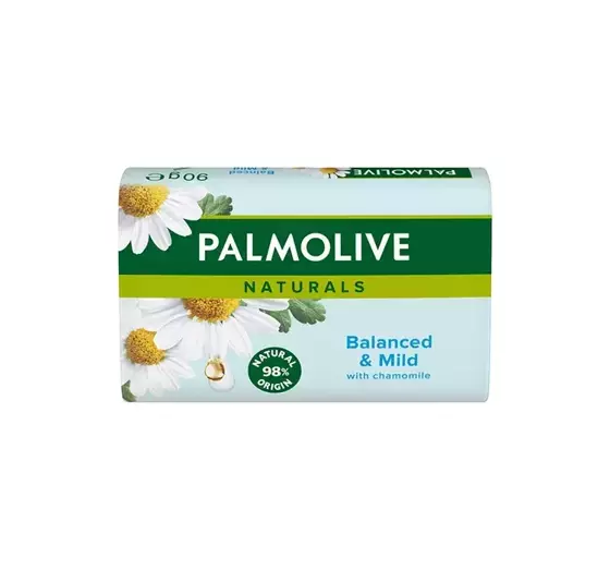 PALMOLIVE NATURALS BALANCED & MILD CHAMOMILE SEIFENSTÜCK FÜR GESICHT HÄNDE UND KÖRPER 90G