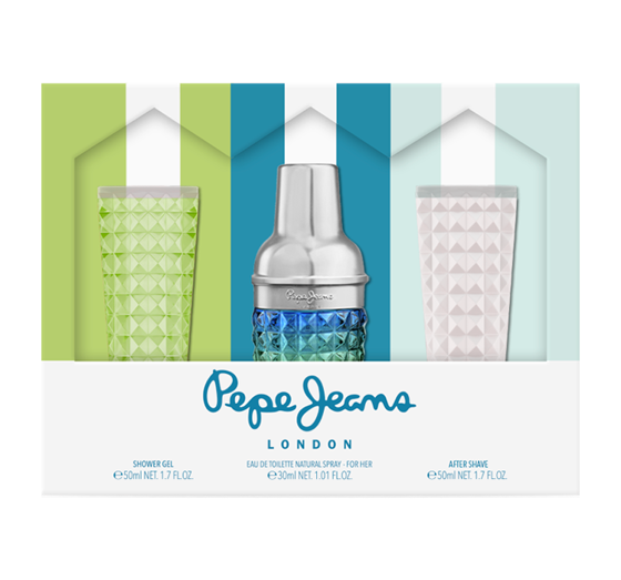 PEPE JEANS COCKTAIL EDITION FOR HIM EDT SPRAY 30ML + SG 50ML + ASL 50ML SET