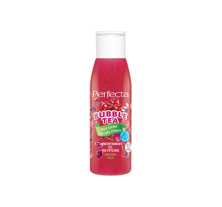 PERFECTA BUBBLE TEA DUSCHGEL WILD CHERRY GRÜNER TEE MINI 100G