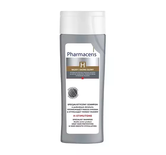 PHARMACERIS H STIMUTONE STÄRKENDES SHAMPOO ZUR VERLANGSAMUNG DES ERGRAUUNGSPROZESSES 250ML