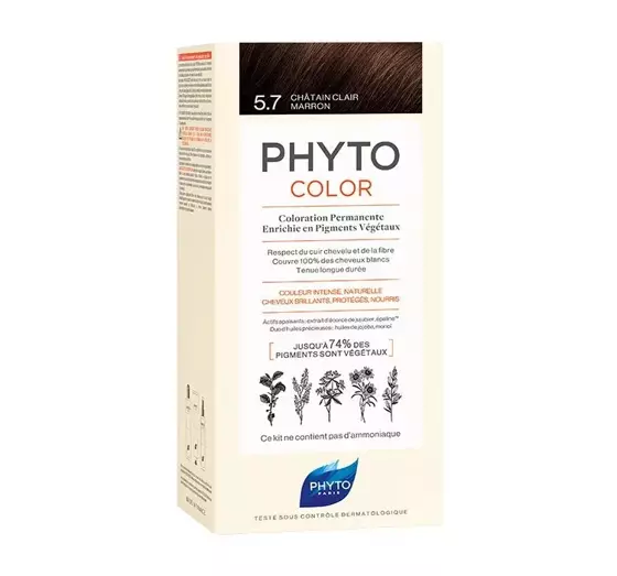 PHYTO PHYTOCOLOR HAARFARBE 5.7 LIGHT CHESTNUT BROWN