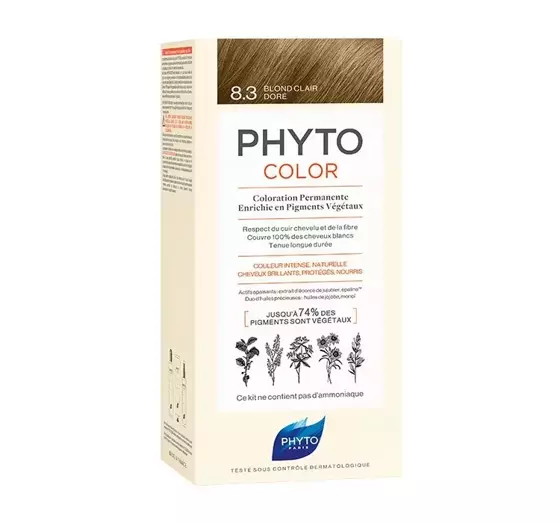 PHYTO PHYTOCOLOR HAARFARBE 8.3 LIGHT GOLDEN BLONDE