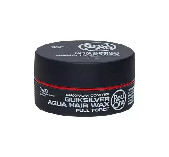 RED ONE MAXIMUM CONTROL QUICKSILVER AQUA HAIR WAX FULL FORCE 150 ML