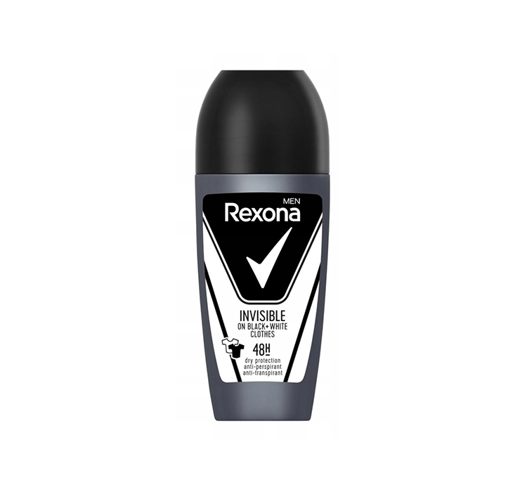 REXONA MEN INVISIBLE BLACK+WHITE ROLL-ON ANTITRANSPIRANT FÜR MÄNNER 50ML