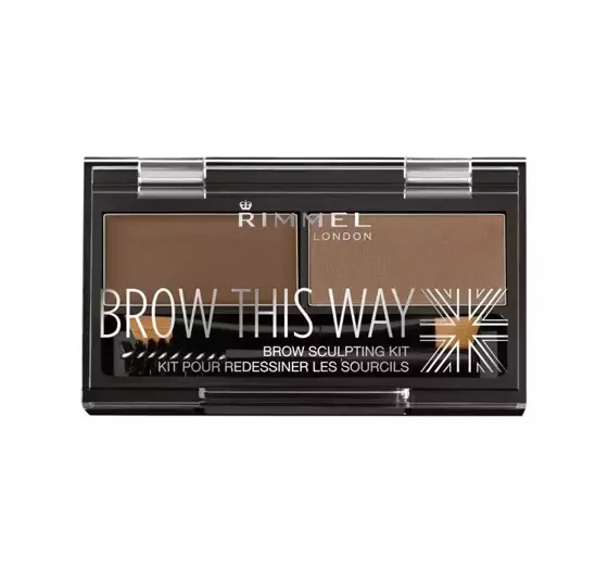 RIMMEL BROW THIS WAY BRAUENSET 002 MEDIUM BROWN 1,1G