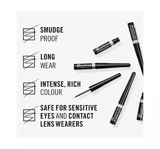 RIMMEL GLAM EYES LIQUID FLÜSSIGER EYELINER 001 SCHWARZ