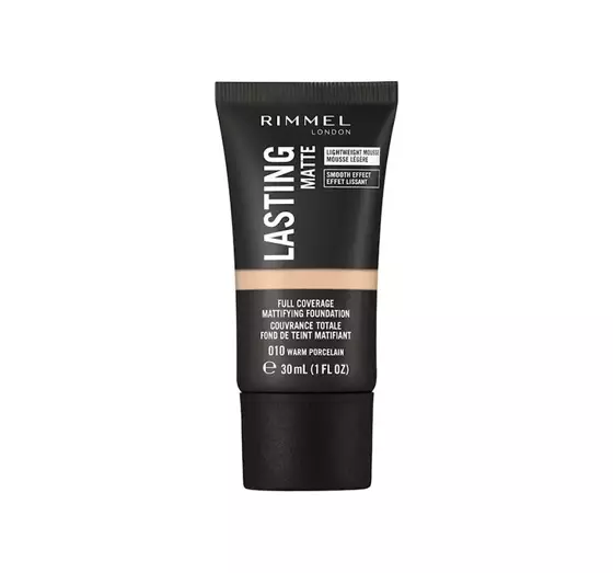 RIMMEL LASTING MATTE FOUNDATION 010 WARM PORCELAIN 30ML