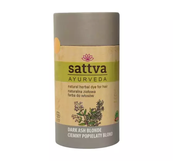 SATTVA AYURVEDA HENNA NATÜRLICHE KRÄUTERHAARFARBE DUNKLES ASCHBLOND 150G