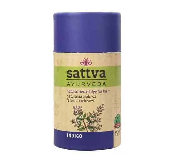 SATTVA AYURVEDA HENNA NATÜRLICHES PFLANZLICHES HAARFÄRBEMITTEL INDIGO 150G