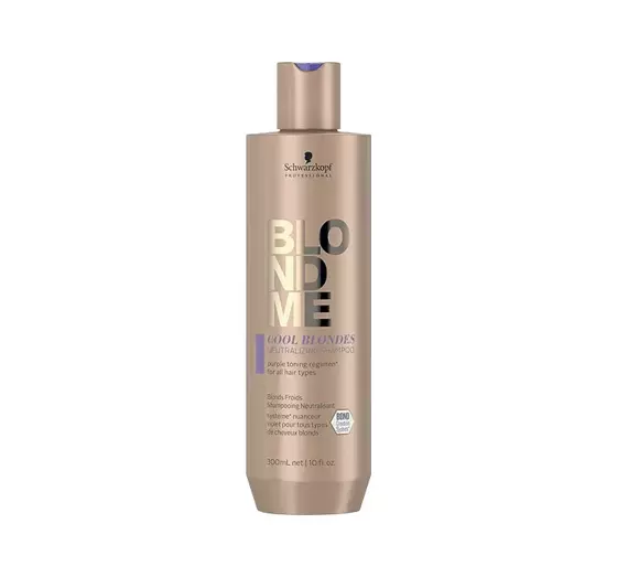 SCHWARZKOPF BLONDME COOL BLONDES NEUTRALISIERENDES SHAMPOO FÜR BLONDES HAAR 300ML