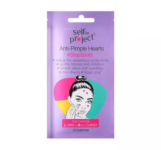 SELFIE PROJECT ANTI - PIMPLE HEART PFLASTER FÜR PICKEL 20 STÜCK