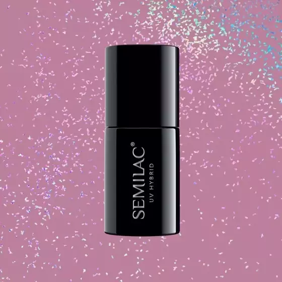 SEMILAC SHIMMER DUST HYBRIDLACK UV 319 SHIMMER DUST PINK 7ML