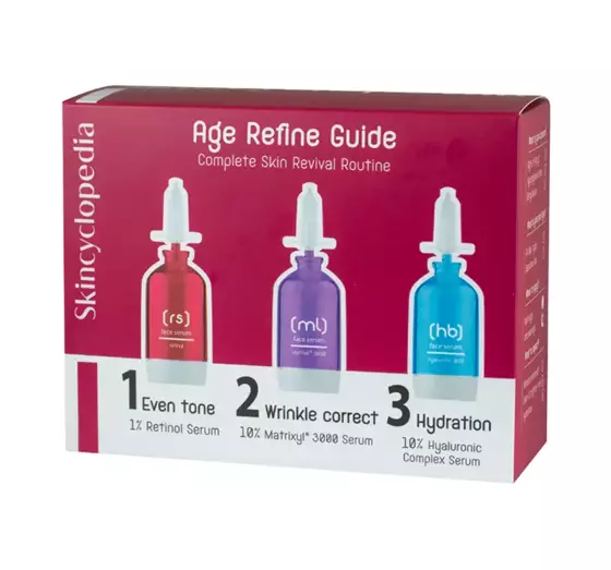 SKINCYCLOPEDIA AGE REFINE GUIDE SET ZUR GESICHTSPFLEGE 3X15ML