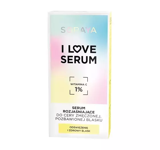 SORAYA I LOVE SERUM AUFHELLENDES SERUM FÜR MÜDE UND MATTE HAUT VITAMIN C 1% 30ML